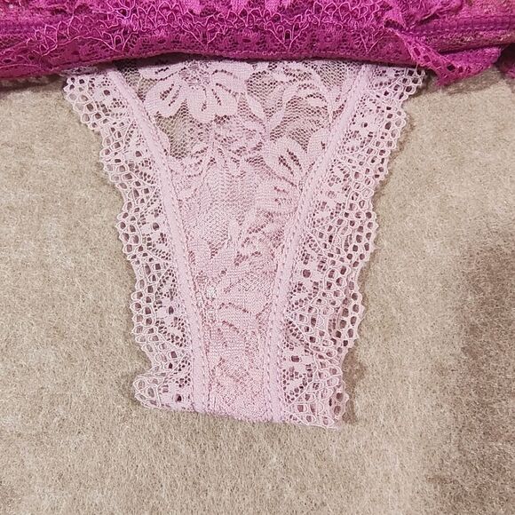 Hush Intimates Lace Thong Panty Set #C - Picture 5 of 6